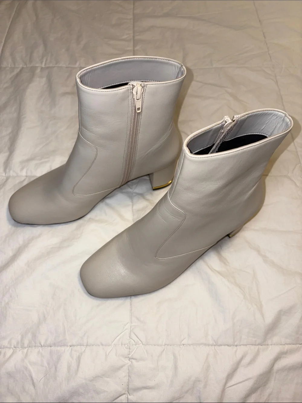 Ted Baker Block Heel Ankle Boots with Side Zip